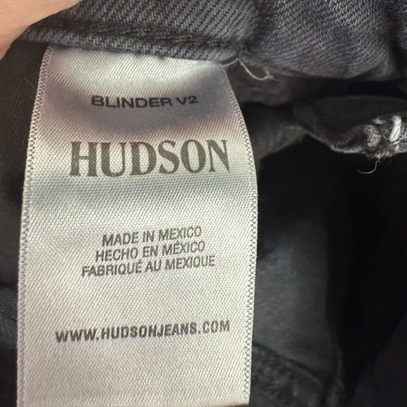Hudson The Blinder Biker Jeans Washed Black - Picture 9 of 10